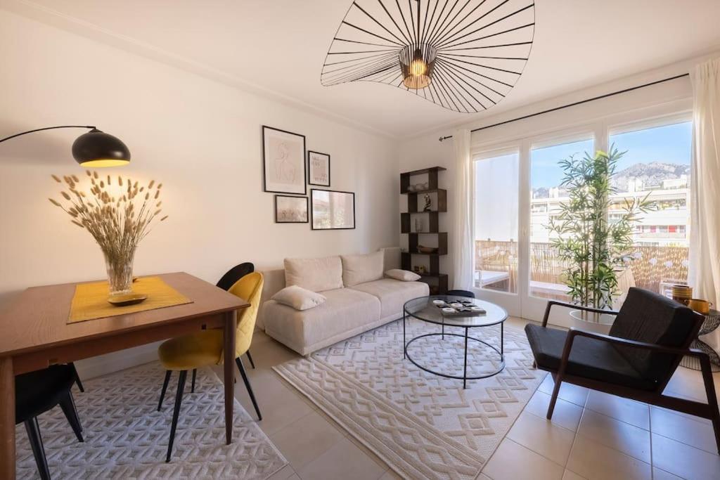 06B - Beautiful 2 Rooms With Terrace Sea View Roquebrune-Cap-Martin Bagian luar foto